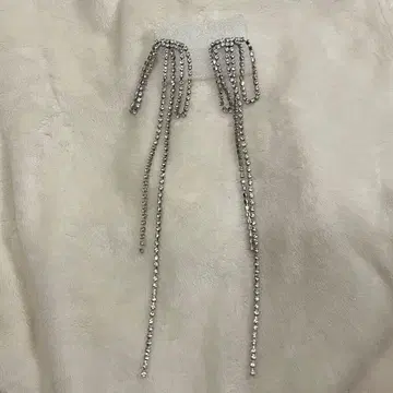 malco풍 리본 귀걸이 핸드메이드