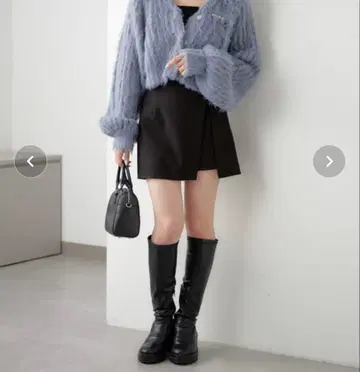 Chico 슬릿 레이어드 치마바지