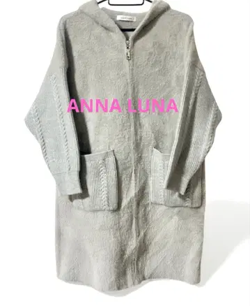 ANNA LUNA 니트 짧은 퍼 이소재 따뜻한 코트 미사용
