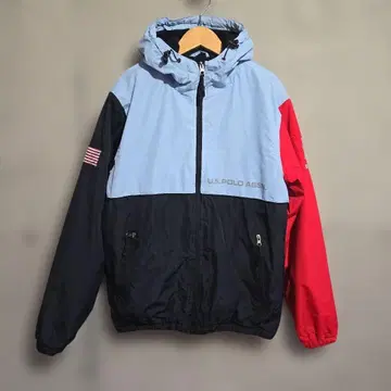 U.S. POLO ASSN. 후드 부착 점퍼 S 사이즈 따뜻한 플리스