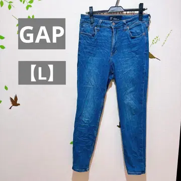 새상품급 GAP [ L ] 하이라이즈 청바지 데님 팬츠 블루