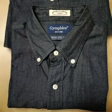Gymphlex 인디고 긴팔 버튼 다운 셔츠 여성용 14호