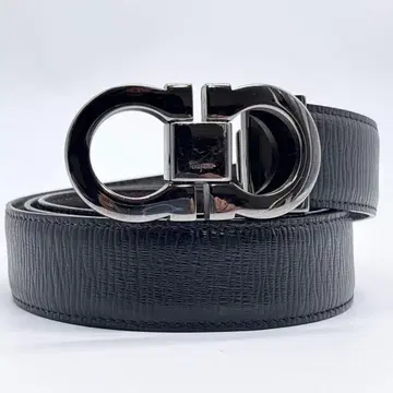 살바토레 페라가모 벨트 더블 간치니 블랙
