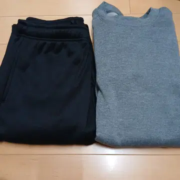 남성용 속기모 긴팔 파자마 M 사이즈