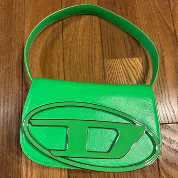 그린 로고 숄더백