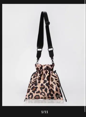 wcj 발수 애니멀 무늬 숄더백