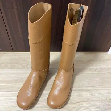 미사용 새상품 Mooi! [] 여성용 소가죽 롱 부츠 사이즈 LL