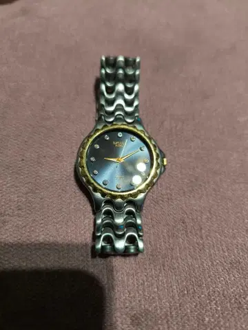 쿼츠 손목시계 그레이 다이얼 다이아몬드 인덱스