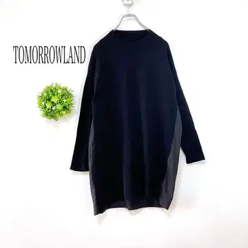 투모로우랜드 [ 1 ] 니트 롱 원피스 튜닉 울 캐시미어
