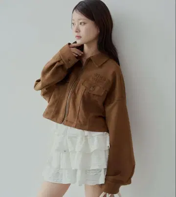 chico 스웨이드 블루종