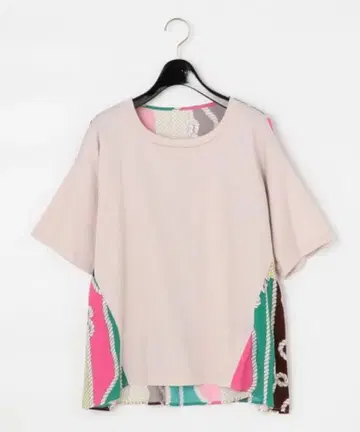 미사용 새상품 그레이스 콘티넨탈 마린 프린트 콤비 탑 36