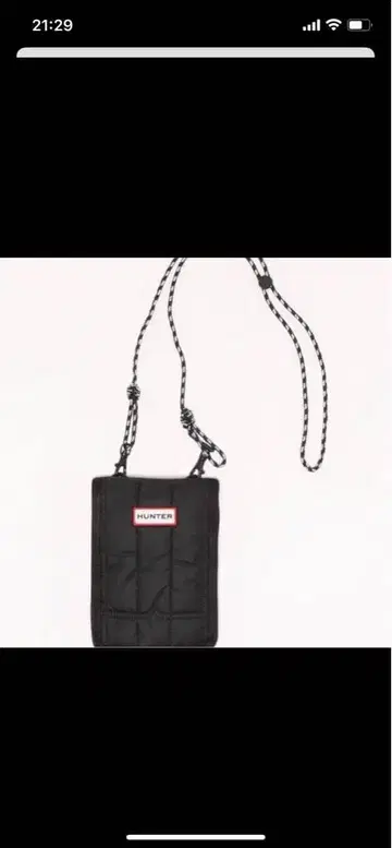 HUNTER 블랙 숄더백