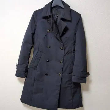 네이비 더블 브레스트 다운 자켓