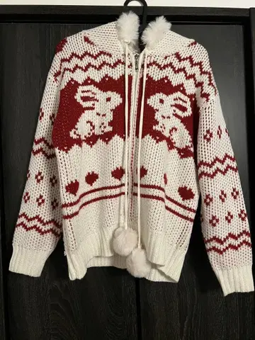 토끼 패턴 집업 니트 한국 wonder wonder y2k 헤이세이