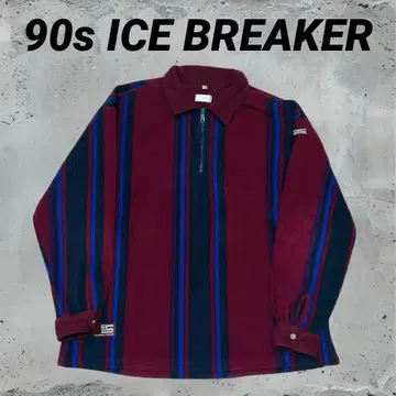 90s ICE BREAKER 플리스 집업 피케 셔츠 XL 사이즈