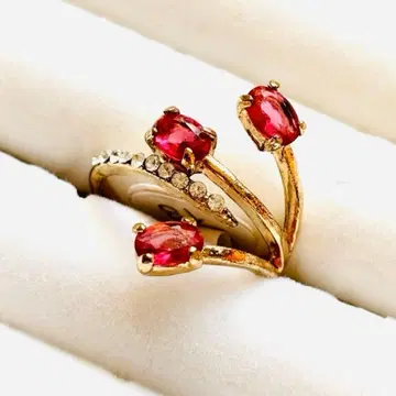 루비 레드 반지 링