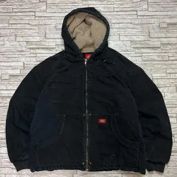 Dickies 액티브 자켓 덕 원단 보아 안감 네이비