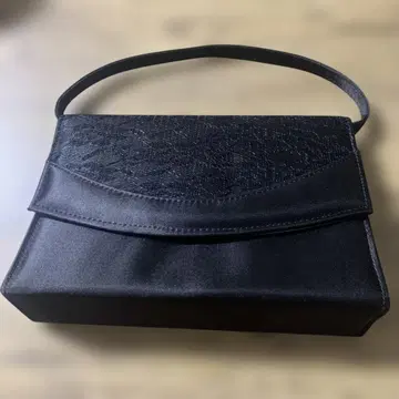 블랙 레이스 자수 디자인 포멀 백