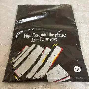 Fujii Kaze 2023 티셔츠 M 블랙 피아노