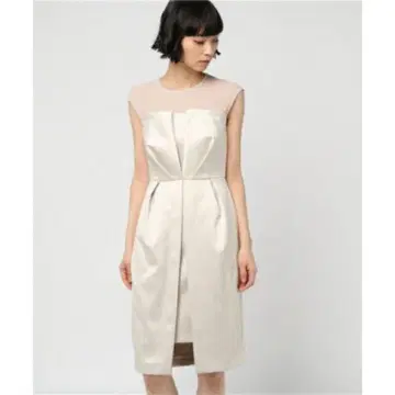 러그나무 문 시어업 타이트 드레스 샴페인 골드