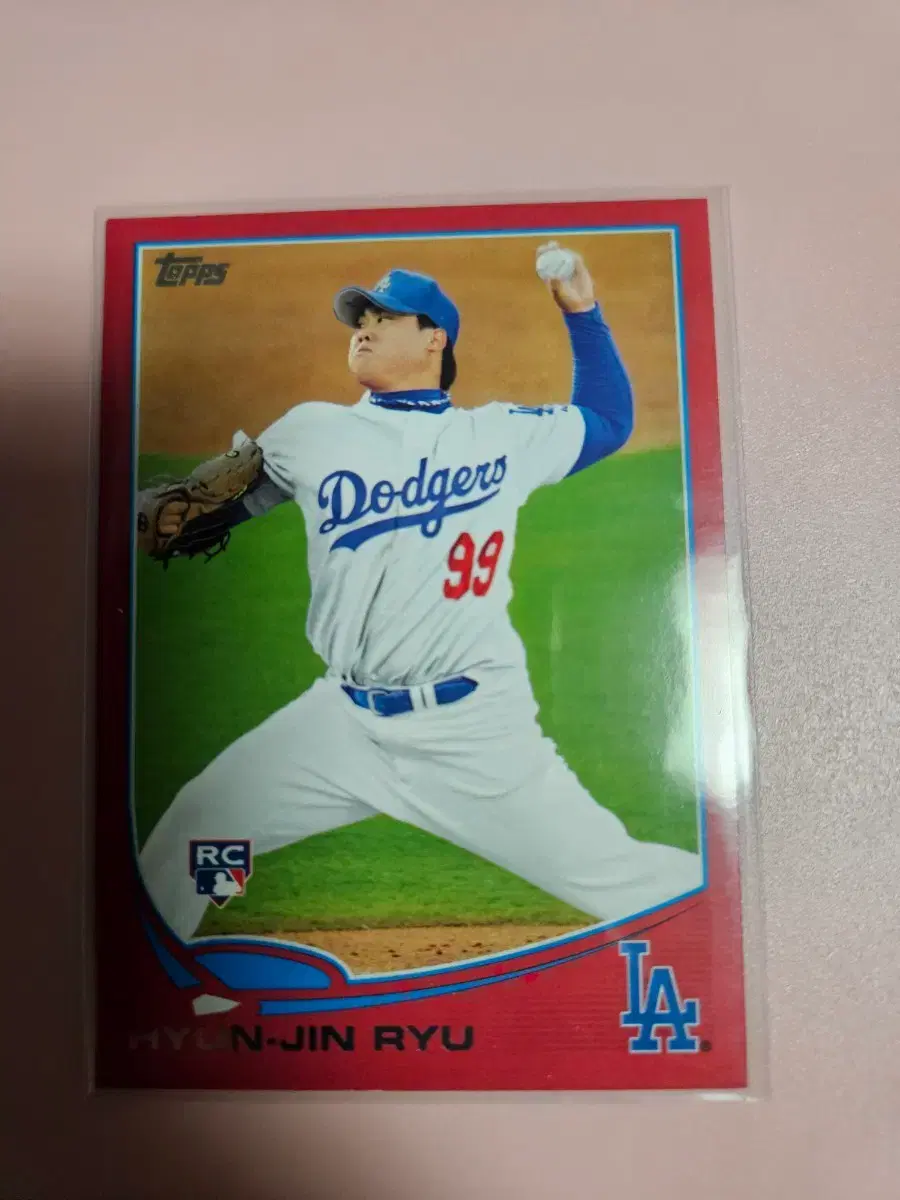 류현진 2013 Topps Red 루키 카드