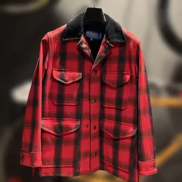 Pendleton 울 셔츠 S 레드 블랙 체크