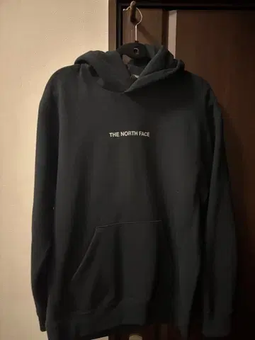 THE NORTH FACE 블랙 후드티 후드 부착
