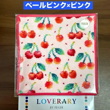 [ 미사용 새상품 ] FEILER 러브러리 체리 도트 WEB 한정판 핑크