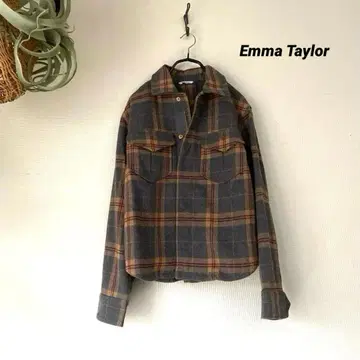 엠마 테일러 Eemma Taylor 자켓 플란넬 자켓 체크 무늬