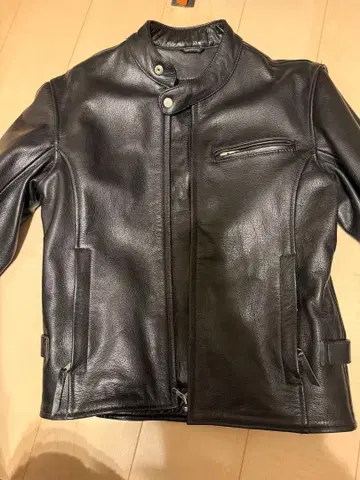 루키 Rookie 싱글 가죽 소가죽 라이더 자켓