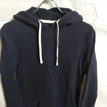 287 레이닝 무지 풀오버 맨투맨 후드티 S 네이비