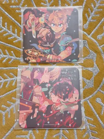 지박소년 하나코 군 프린세스 카페 콜라보 특전 코스터 2장 세트