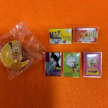 레어 디즈니 핀 배지 세트 플루토 미키