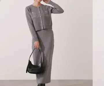 스티치 니트 셋업 프로포션 바디 드레싱