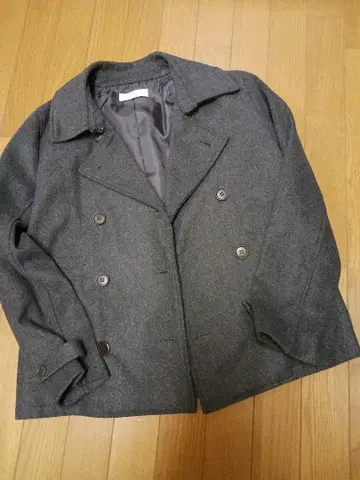 aug 다크 그레이 울 피코트