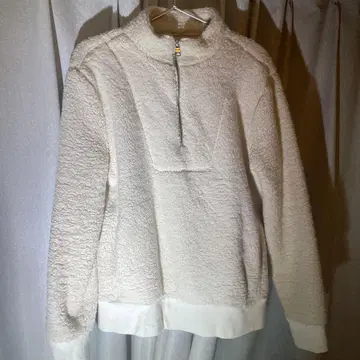 바나나리퍼블릭 보아 하프 지퍼 풀오버 화이트 [ m 사이즈 ]