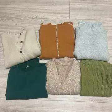 로리즈팜 니트 원피스 가디건 등 6세트