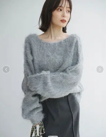 아뉴앙스 수리 알파카 니트 풀오버