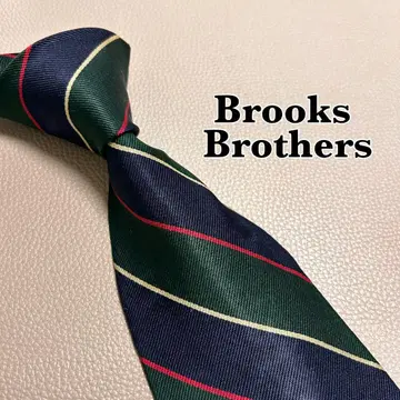 브룩스브라더스 넥타이 스트라이프 도트 체크 네이비 네이비 컬러