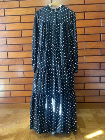 manana suerte 블랙 도트 원피스