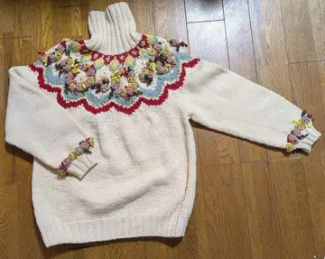 원더풀 월드 장미 리스 스웨터 카네코 이사오