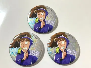 닌타마 란타로 장마철 글리터 캔뱃지 하치야 사부로