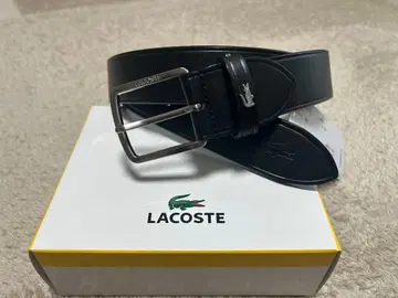 [ 새상품급 ] LACOSTE 벨트 블랙