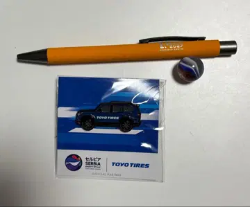 EXPO2025 세르비아 TOYO TIRES 4륜 핀 배지 세트