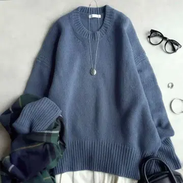 새상품급 GALERIE VIE // 파인 울 크루넥 풀오버