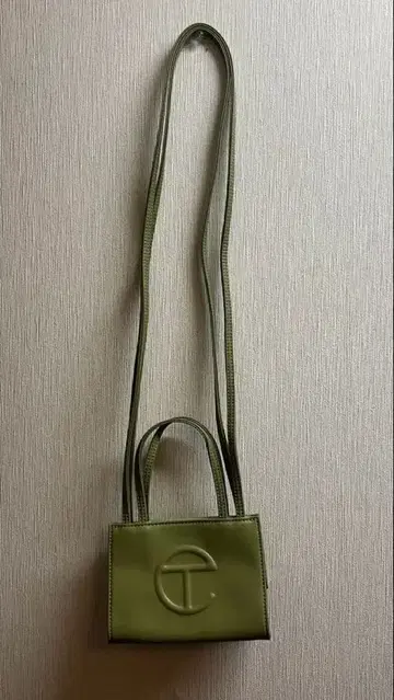 텔파 drab 그린 스몰 S 미니 백