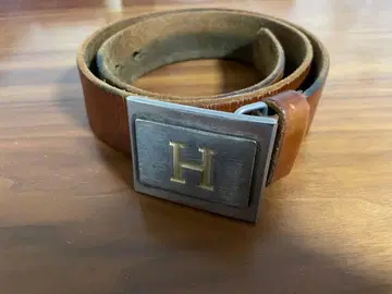 할리우드 런치마켓 브라운 가죽 벨트