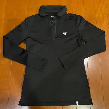 TaylorMade 블랙 긴팔 피케 셔츠 XS