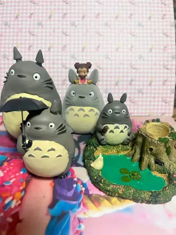토토로 디오라마 도장꽂이 피규어 세트