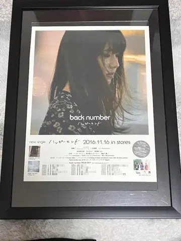 back number 해피엔드 포스터